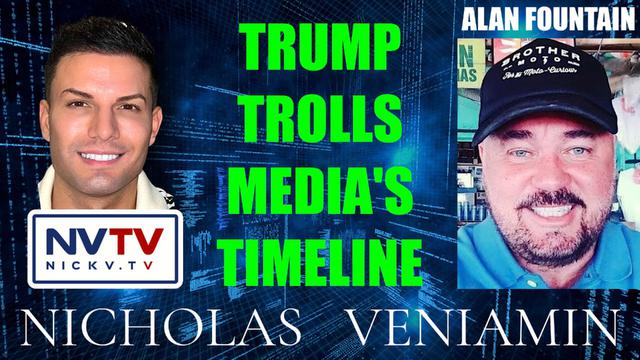 Alan Fountain Say's Trump Trolls Media's Timeline By Announcing His Arrest with Nicholas Veniamin 23-3-2023