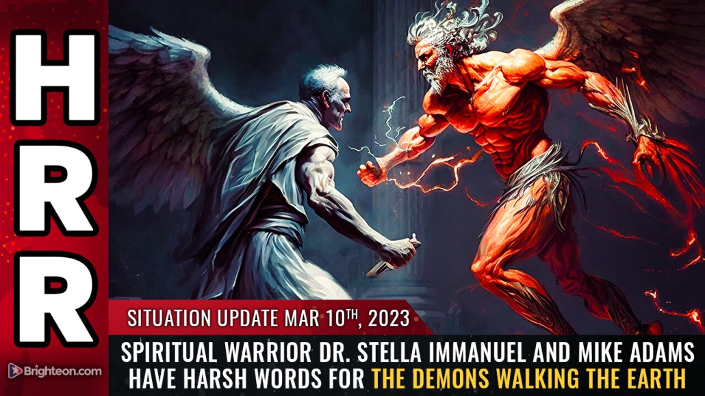 Situation Update, 3/10/2023 - Spiritual warrior Dr. Stella Immanuel and Mike Adams 10-3-2023