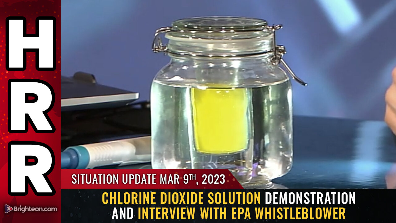 Situation Update, 3/9/23 - Chlorine Dioxide Solution demonstration 9-3-2023