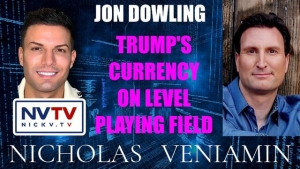 Jon Dowling Discusses Trump's Currency On Level Playing Field with Nicholas Veniamin 23-1-24