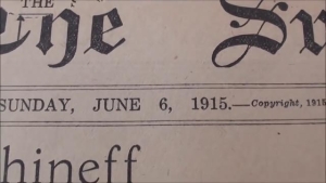 Old Newspaper Read's Six million Jews Died in 1915 1938 Before Hitler was in power 15-6-23