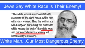 Rabbi Admits that White Genocide is the Goal 15-9-21