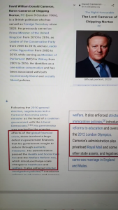 FORMER POLICE OFFICER: David Cameron - Links to decades of Government fraud 8-1-24