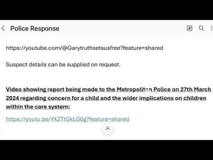 Police Response - International Government Fraud / Child Trafficking / Directed Energy Weapons 19-5-23