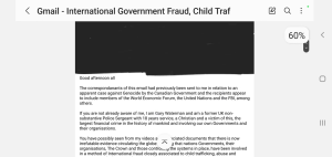 IMPORTANT EMAIL - International Government Fraud, Child Trafficking / Directed Energy Weapons 18-5-24