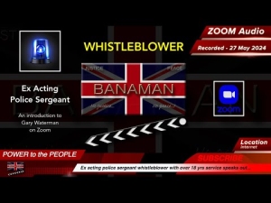 BANAMAN Interviews Ex Acting Police Sergeant Gary Waterman On ZOOM 1-6-24