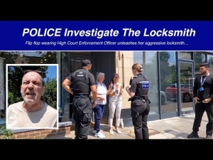 Flip Flop Wearing High Court Bailiff Brings Aggressive Locksmith To An Eviction! 28-6-24