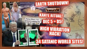#CASTLE ROCK: EARTH SHUTDOWN! 34 WORLD SATANIC SITES! KANYE RITUAL CONCERT! RE-CONNECT! 1-6-24