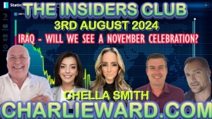 CHARLIE WARD POP'S ON THE INSIDERS CLUB -IRAQ -WILL WE SEE A NOVEMBER CELEBRATION? WITH CHELLA SMITH 5-8-24